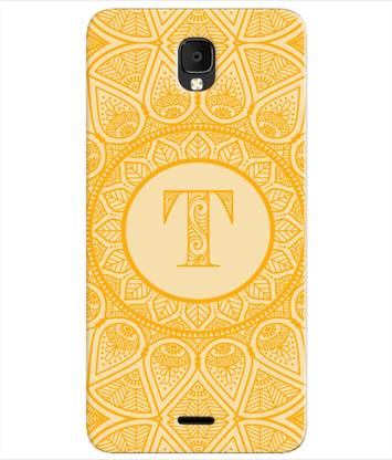 ETECHNIC Back Cover for Micromax Q4002 (Bharat 4 Diwali Edition) - Alphabet T