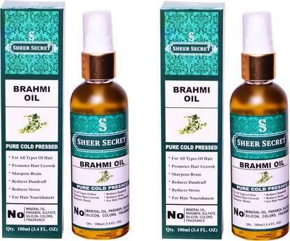 Sheer Secret BRAHMI OIL (100% PURE COLD PRESSED OIL) Hair Oil