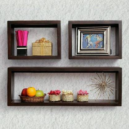 Extreme wood square MDF Wall Shelf Wooden Wall Shelf