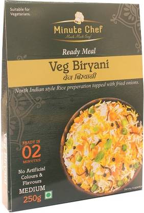 Minute Chef Ready to Eat Rice Veg Biryani 250 g