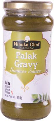 Minute Chef Ready to Cook Palak Gravy Simmer Sauce, 350g Sauces