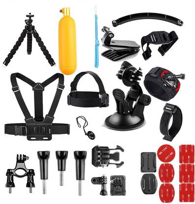 Noise 30 in 1 Accessory Set For Hero 6, 5 Session, 4, 3, 2, HD, SJ4000, SJ5000, SJ6000 & Other Action Cameras- Strap