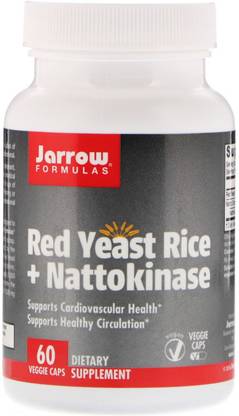 Jarrow Formulas Red Yeast Rice + Nattokinase 60 Veggie Caps