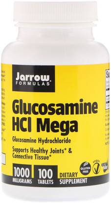 Jarrow Formulas Glucosamine HCL Mega 1000 mg 100 Tablets
