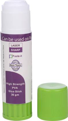 LaserSharp Non Toxic, Photo Safe, Acid Free Paste-It High Strength Super PVA Glue Stick in Stationery and Office Products - 36gm (Pack of 3)