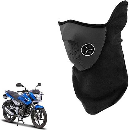 KAROBAR Black Bike Face Mask for Boys & Girls