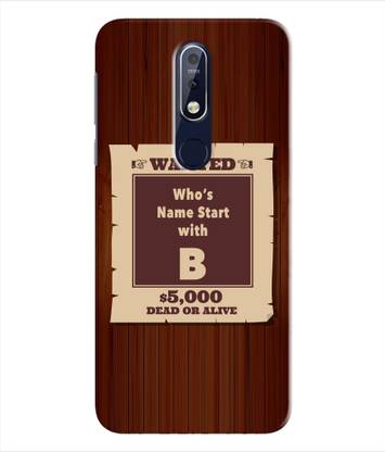 ETECHNIC Back Cover for Nokia 7.1 - Alphabet B