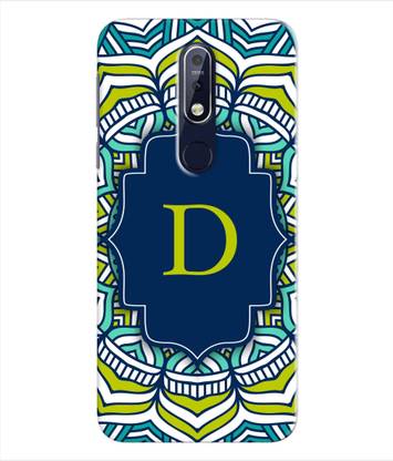 ETECHNIC Back Cover for Nokia 7.1 - Alphabet D