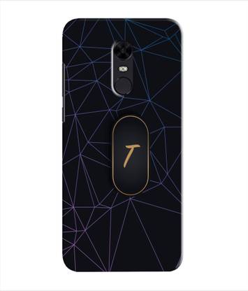 ETECHNIC Back Cover for Redmi 5 Plus - Alphabet T