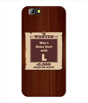 ETECHNIC Back Cover for LYF Wind 5 - Alphabet L
