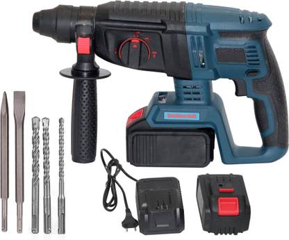 Digital Craft 21 V Rechargeable Electric 26mm Cordless Rotary Hammer Drill Machine Battery Drilling Machine Woodworking Power Tools Rotary Hammer Drill