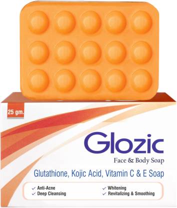 Glozic Glutathione, Kojic Acid & Vitamin C Soap ( 10 x 25 gm )