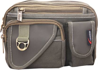 लुदंडन Canvas 3.3 Liters Charcoal Waistpack वेस्ट पैक