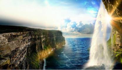 3D Fabric Nature Multicolor Wallpaper