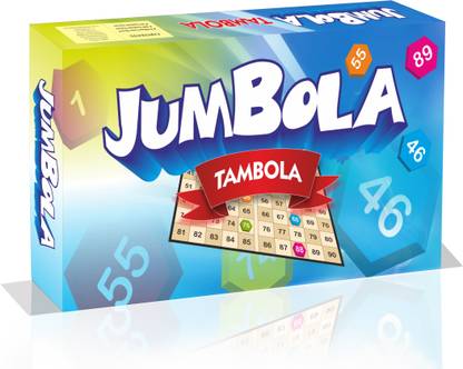 General JUMBOLA Tambola Premium Quality Tambola Game Set with Jumbo Size Number Tokens and 600 Exclusive Quality Tickets for Ladies Kitty Party & Family Party & Fun Board Game