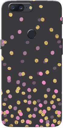 Aseria Back Cover for Golden Pink Dots/One Plus 5T