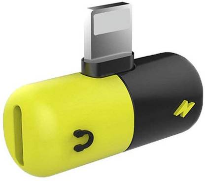 BUY SURETY Multicolor 2 In 1 Smart Dual Lightning Splitter Mini Portable 2 in 1 Interface Adapter Charging Audio Charger Splitter HeadPhones Adapter Splitter suitable for Apple iphone 7/7 plus/8/8 plus/X and ipad Phone Converter