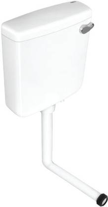 Essco Jaquar Group - Smart Single Flush Wall Hung Cistern with Drainage L-Bend Pipe (WHE-WHT-183L) Side Handle Flush Tank