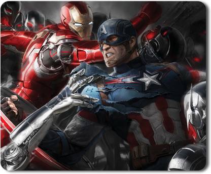 Eagletail India Iron Man vs Captain America M186 Non Slip Base Mousepad