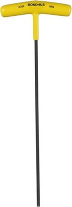BONDHUS 15308 9/64" Hex T-Handle 9" Length Allen Key Set