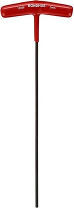 BONDHUS 15356 3.0mm Hex T-Handle 9" Length Allen Key Set