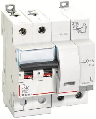 Legrand DX3 RCBO 2 pole AC Type - 100 mA 40(A) 4113 34 MCB
