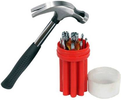 Engarc Screwdriver Set With Claw Hammer Basic Claw Hammer And Standard Screwdriver Set Curved Claw Hammer
