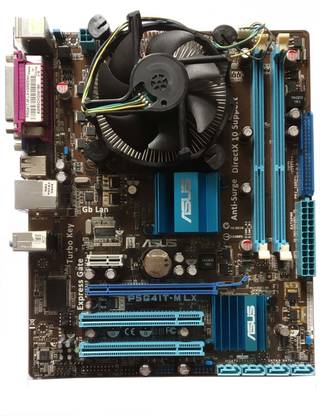 ASUS G41 DDR3 Motherboard + Processor Core 2 Quad Q9650 + 2GB Ram LGA 775Socket ATX Intel G41 Chipset DDR3 Motherboard for Desktop