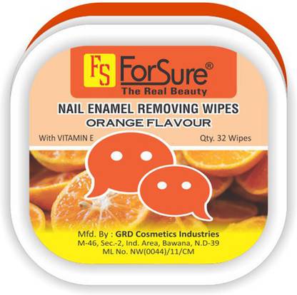 ForSure Orange Flavour Nail Polish Removing Wipes