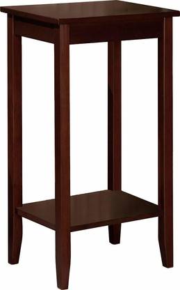 BOIS ART Rosewood Tall End Table, Simple Design, Multi-Purpose Small Space Table, Medium Coffee Brown Solid Wood End Table