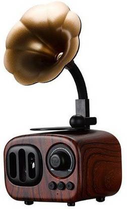 TECHGEAR Retro Bluetooth Speaker Gramophone Shape 10 W Bluetooth Home Theatre