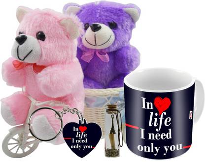 ME&YOU Mug, Message Pills, Keychain, Showpiece, Soft Toy Gift Set