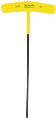 BONDHUS 13206 7/64" Hex T-Handle Allen Key Set