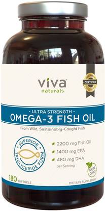 Viva Naturals Omega 3 Fish Oil Supplement ( USA )