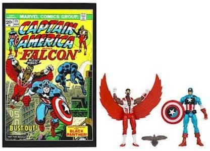 Hasbro Captain America & Falcon - #171 Comic Book Action Figure 2-pack