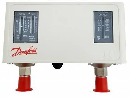 Danfoss KP15 Auto (Range -0.2 to 7.5 bar) Pressure Switch Hydrometer