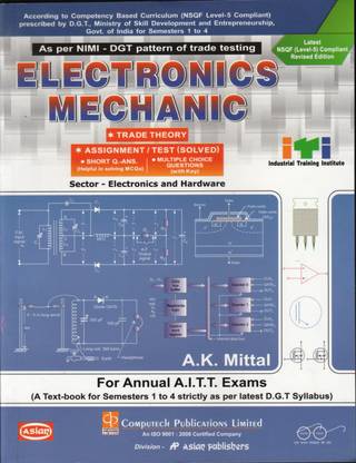 Electronics Mechanic Trade Theory, Assignment / Test (Solved) As Per NIMI Pattern For Annual AITT Exams