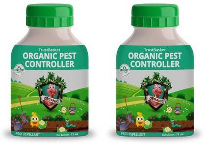 TrustBasket Concentrated All Purpose Organic Pest Controller. Each 75 ml - Can be diluted into 15 Ltrs of Water Manure