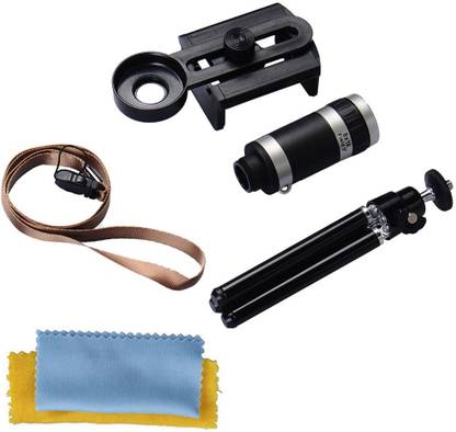 BUY SURETY Extend the potential of cellphone camera with our 8X18 Optical Zoom Telescope Camera Lens with Universal Holder & Tripod for Smartphone! Featuring adjustable focal length and 8X18 optical zooming, it mounts directly to the cellphone for magnification. Mobile Phone Telescope Camera Lens with Tripod, Phone Clamp Mobile Phone Lens Universal 8x Zoom Telescope Camera Lens +Mobile Phone Mount Tripod Stand Holder Compatible with all Smartphones Mobile Phone Lens
