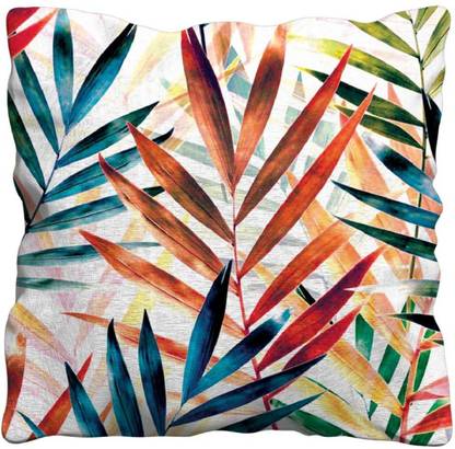 Jigisha's Art Microfibre Quote/ Design, Floral Decorative Cushion Pack of 1