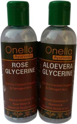 Onella Ayurveda Rose Glycerine & Aloevera Glycerine Como Pack