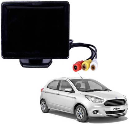 BRPEARl Car Rear View Monitor, 4.3 Inch TFT LCD Digital Camera Monitor  for Ford Figo Black LED