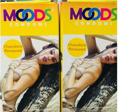 MOODS NON DOTTED(PLAIN) CHOCOLATE FLAVOURED 20 PIECES Condom