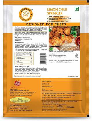 chef's art Lemon Chilli Sprinkler, 500 grm