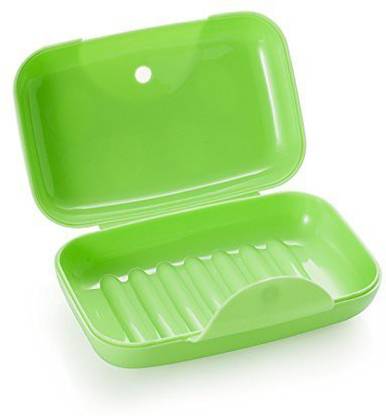 ATOOZED Travel Soap Holder Soap Case Box Dish Container Green Color