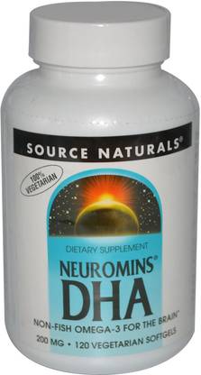 Source Naturals Neuromins DHA 200 mg 120 Veggie Softgels