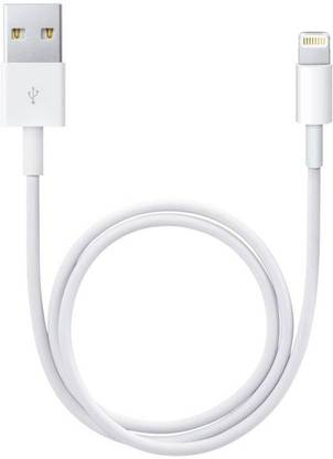 MOBILZA Lightning Cable 0.5 m Power Bank Fast charging cable / 2.0, Proprietary Reversible Connector / Data sync / Data Transfer Cable / Power Bank Cable For Apple iPhone 7, 7 Plus, 6, 6s, 6 plus, 6s plus, 5, 5s, 5c, SE, iPad, iPhone 8, 8 Plus, iPhone X , Power Bank , Mobile , Tablet , Laptop (White) USB Cable (White)