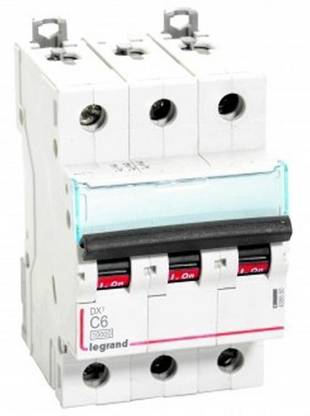 Legrand DX3 MCB 3 pole C-Curve 6(A) 4086 50 MCB