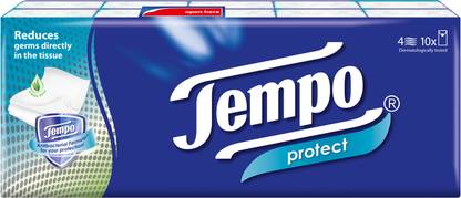 TEMPO Pocket Handkerchief Protect 4-ply 10x9pulls