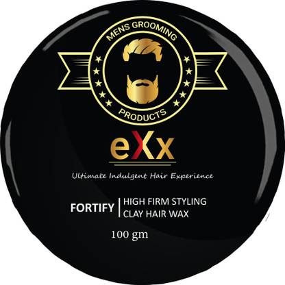 eXx Styling clay hair wax for men - Strong and long lasting hold, Restyling, Matte Finish, Adds Volume, 100gm Hair Wax